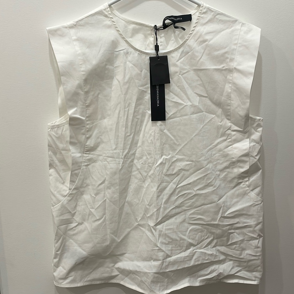 White blouse tank from BCBG MAXAZRIA